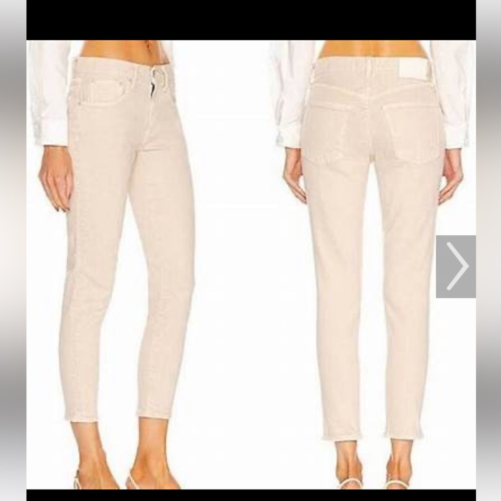 Moussy vintage skinny jean 28. Cream.